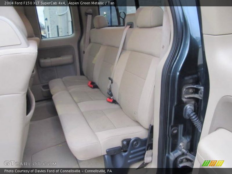 Aspen Green Metallic / Tan 2004 Ford F150 XLT SuperCab 4x4
