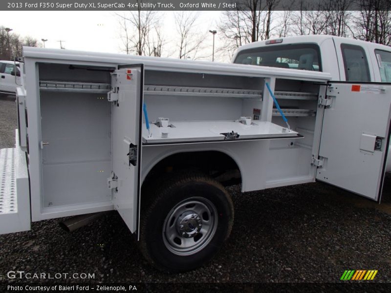 Oxford White / Steel 2013 Ford F350 Super Duty XL SuperCab 4x4 Utility Truck
