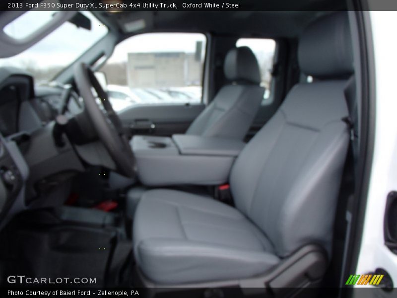 Oxford White / Steel 2013 Ford F350 Super Duty XL SuperCab 4x4 Utility Truck