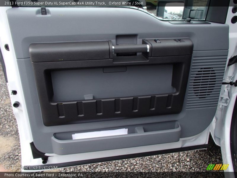 Oxford White / Steel 2013 Ford F350 Super Duty XL SuperCab 4x4 Utility Truck