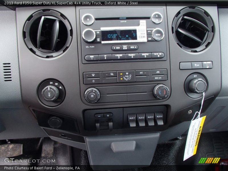 Oxford White / Steel 2013 Ford F350 Super Duty XL SuperCab 4x4 Utility Truck