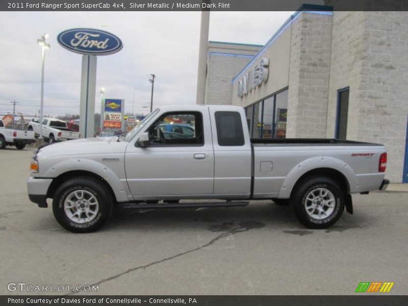 Silver Metallic / Medium Dark Flint 2011 Ford Ranger Sport SuperCab 4x4