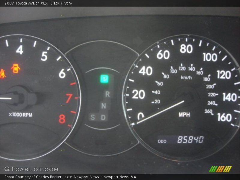 Black / Ivory 2007 Toyota Avalon XLS