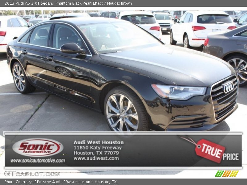 Phantom Black Pearl Effect / Nougat Brown 2013 Audi A6 2.0T Sedan