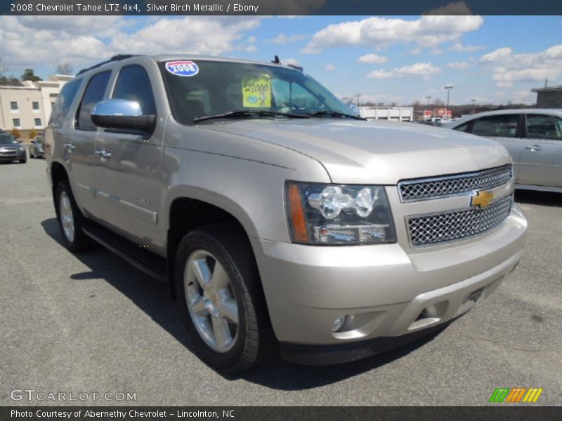 Silver Birch Metallic / Ebony 2008 Chevrolet Tahoe LTZ 4x4