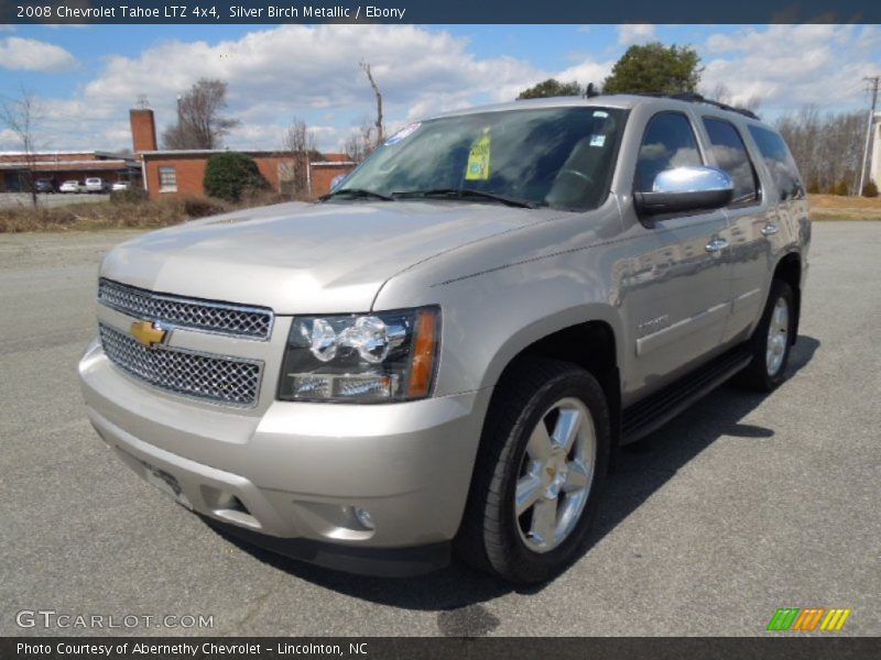 Silver Birch Metallic / Ebony 2008 Chevrolet Tahoe LTZ 4x4