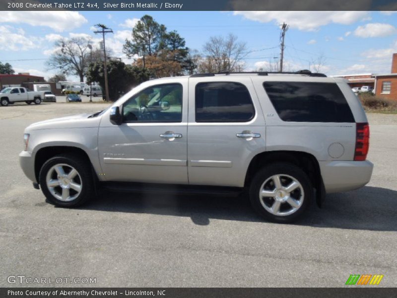Silver Birch Metallic / Ebony 2008 Chevrolet Tahoe LTZ 4x4