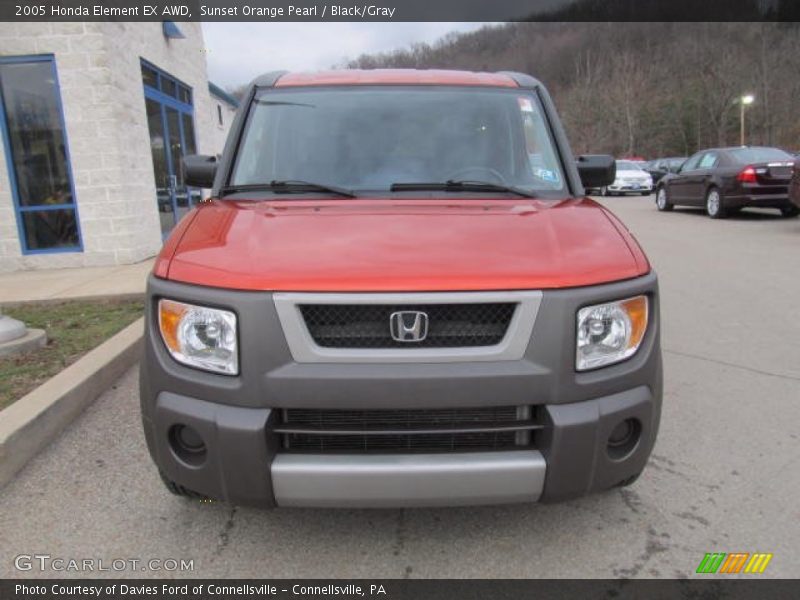 Sunset Orange Pearl / Black/Gray 2005 Honda Element EX AWD