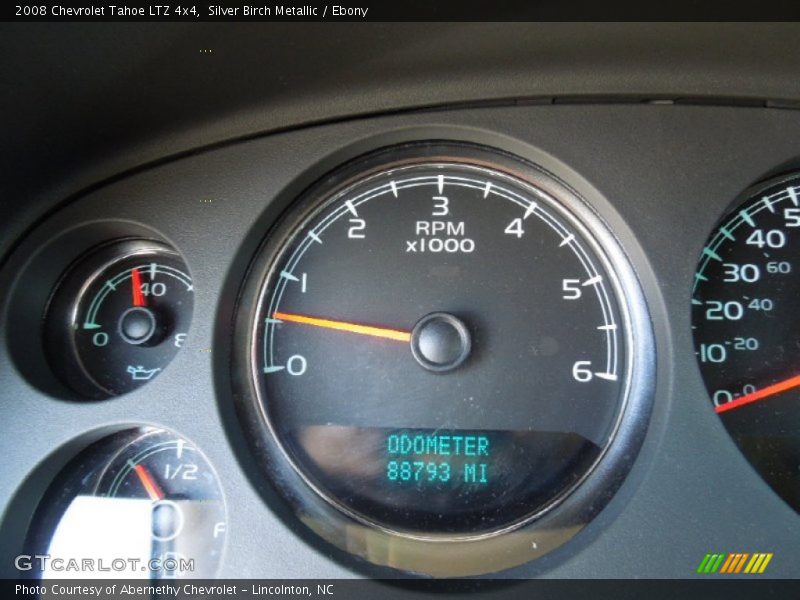 Silver Birch Metallic / Ebony 2008 Chevrolet Tahoe LTZ 4x4
