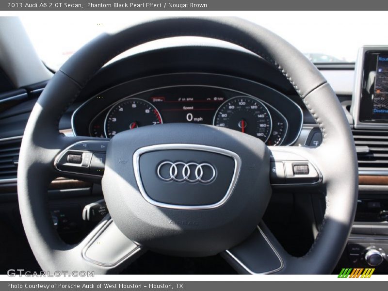 Phantom Black Pearl Effect / Nougat Brown 2013 Audi A6 2.0T Sedan
