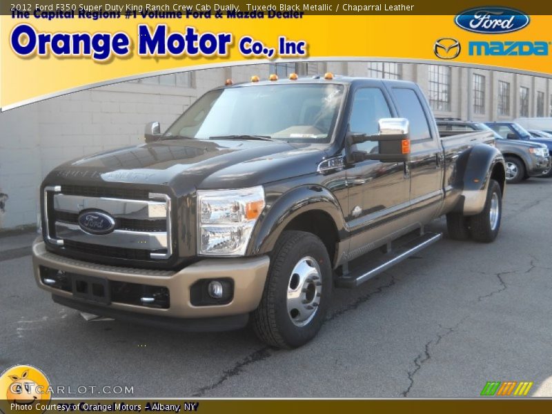 Tuxedo Black Metallic / Chaparral Leather 2012 Ford F350 Super Duty King Ranch Crew Cab Dually