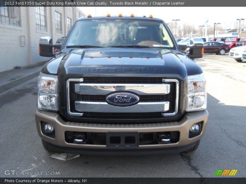 Tuxedo Black Metallic / Chaparral Leather 2012 Ford F350 Super Duty King Ranch Crew Cab Dually