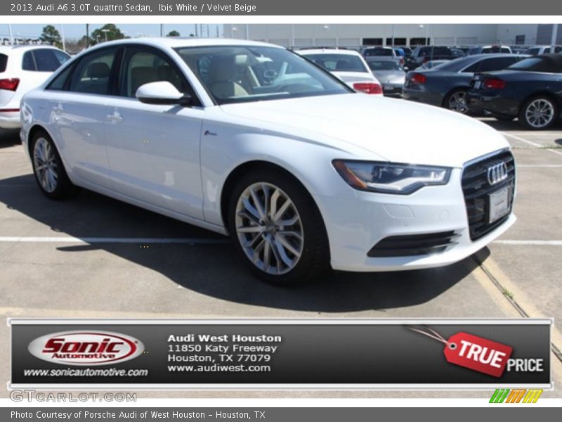 Ibis White / Velvet Beige 2013 Audi A6 3.0T quattro Sedan