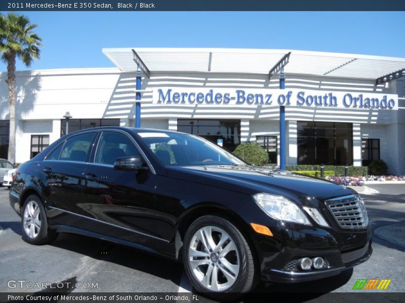 Black / Black 2011 Mercedes-Benz E 350 Sedan