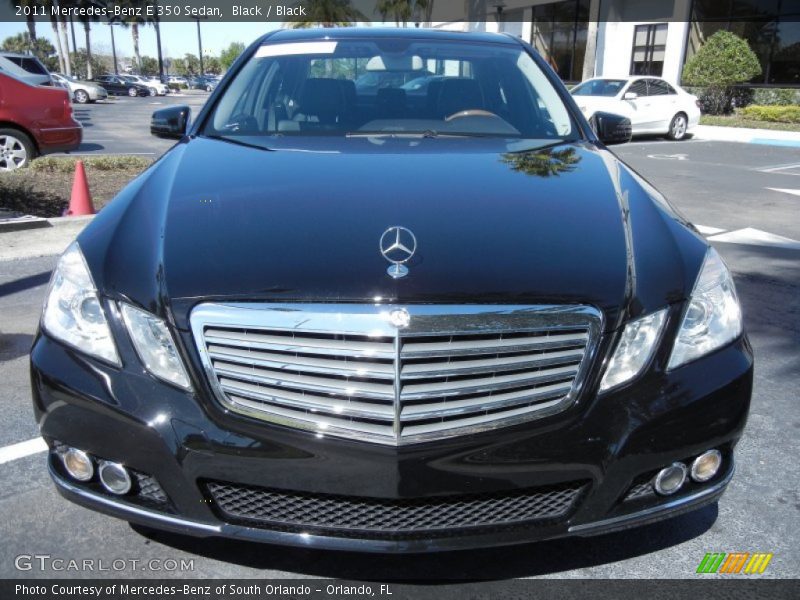 Black / Black 2011 Mercedes-Benz E 350 Sedan