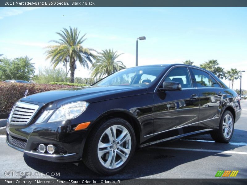 Black / Black 2011 Mercedes-Benz E 350 Sedan