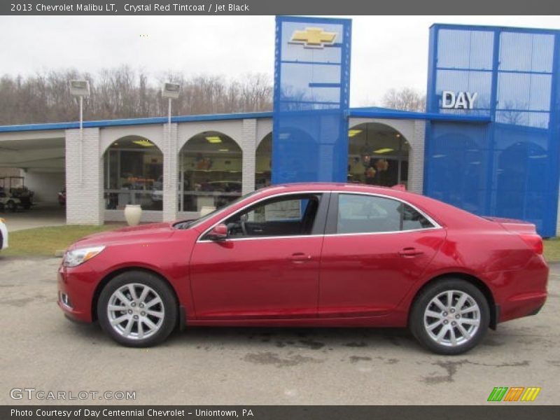 Crystal Red Tintcoat / Jet Black 2013 Chevrolet Malibu LT