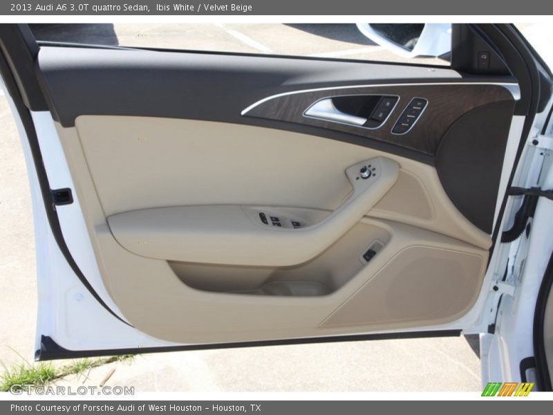 Ibis White / Velvet Beige 2013 Audi A6 3.0T quattro Sedan