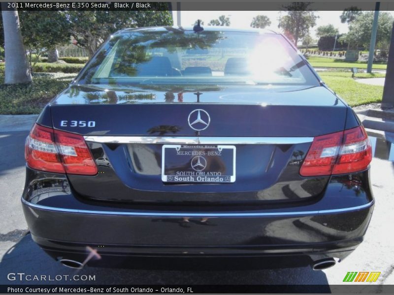 Black / Black 2011 Mercedes-Benz E 350 Sedan