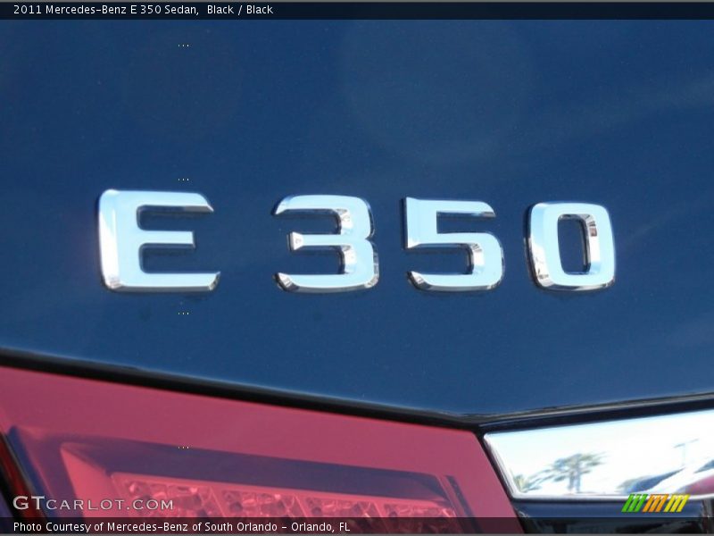 Black / Black 2011 Mercedes-Benz E 350 Sedan