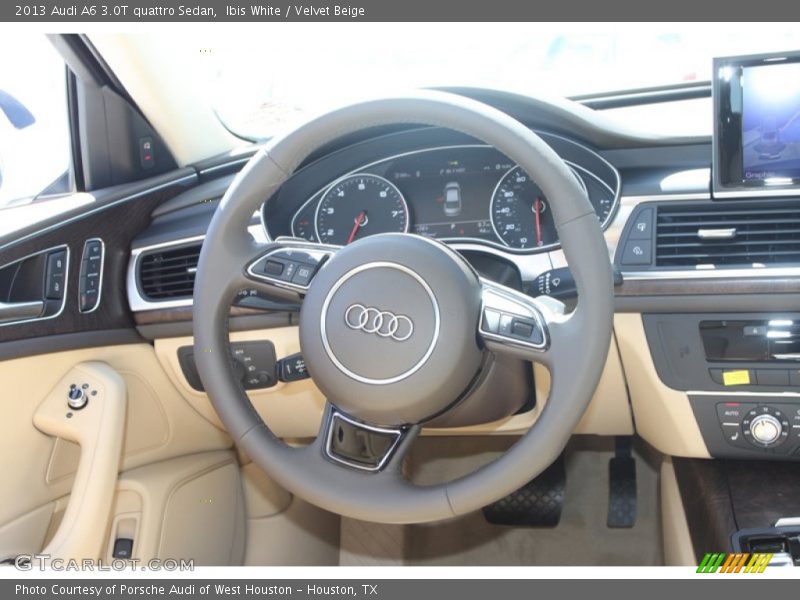 Ibis White / Velvet Beige 2013 Audi A6 3.0T quattro Sedan