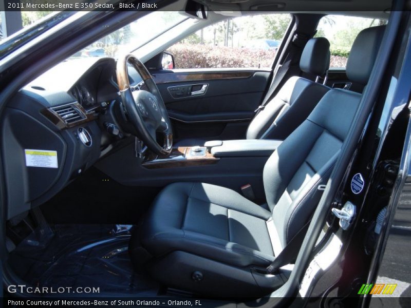 Black / Black 2011 Mercedes-Benz E 350 Sedan