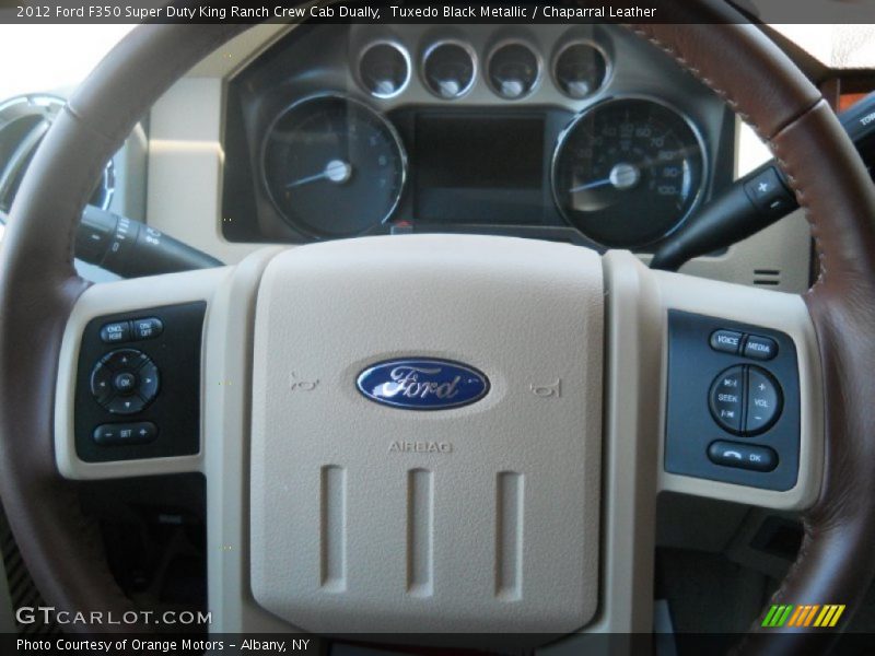 Tuxedo Black Metallic / Chaparral Leather 2012 Ford F350 Super Duty King Ranch Crew Cab Dually