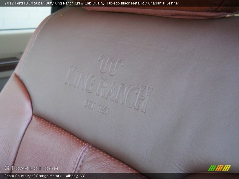 Tuxedo Black Metallic / Chaparral Leather 2012 Ford F350 Super Duty King Ranch Crew Cab Dually