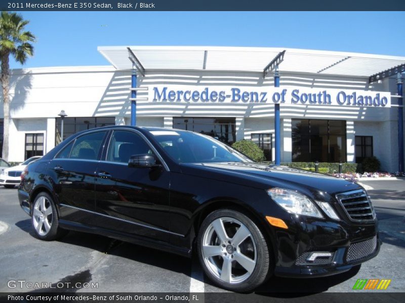 Black / Black 2011 Mercedes-Benz E 350 Sedan