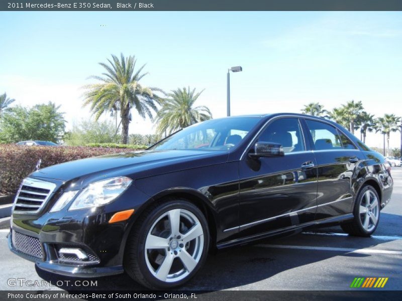 Black / Black 2011 Mercedes-Benz E 350 Sedan