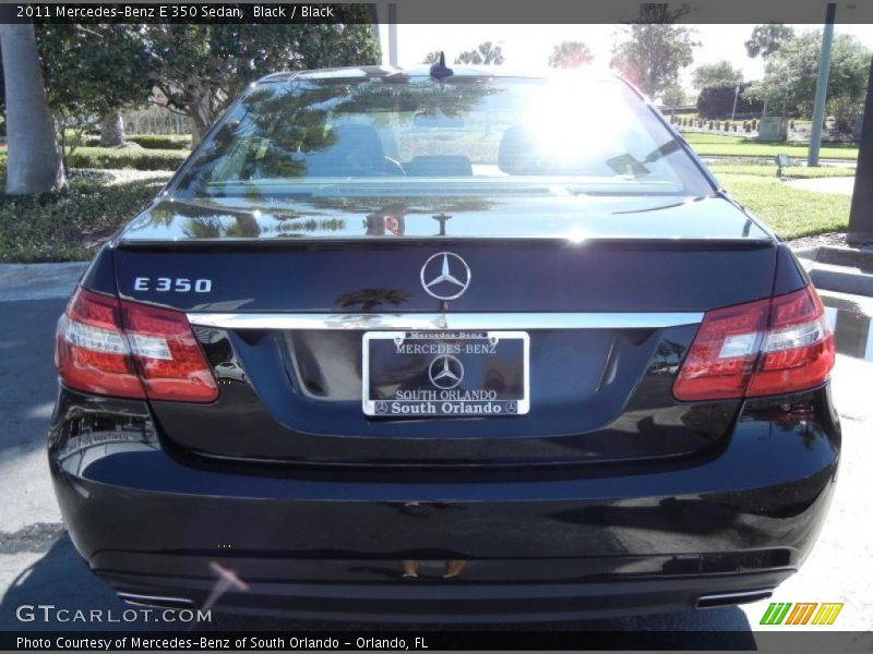 Black / Black 2011 Mercedes-Benz E 350 Sedan
