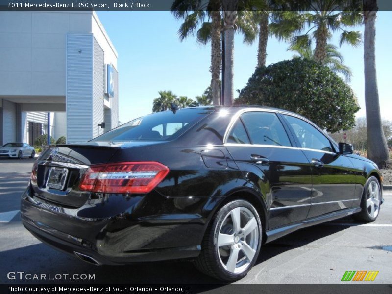 Black / Black 2011 Mercedes-Benz E 350 Sedan