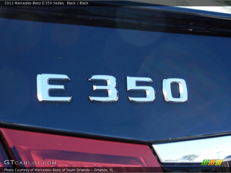 Black / Black 2011 Mercedes-Benz E 350 Sedan