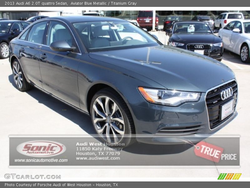 Aviator Blue Metallic / Titanium Gray 2013 Audi A6 2.0T quattro Sedan