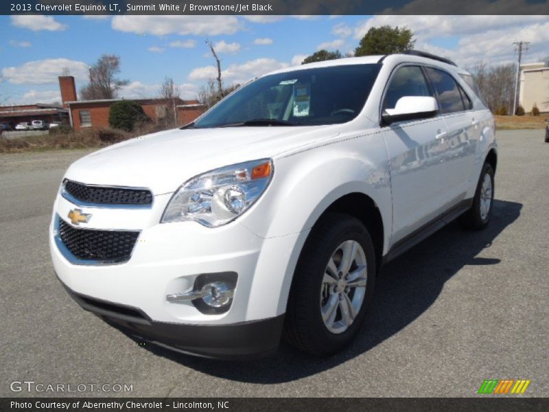 Summit White / Brownstone/Jet Black 2013 Chevrolet Equinox LT