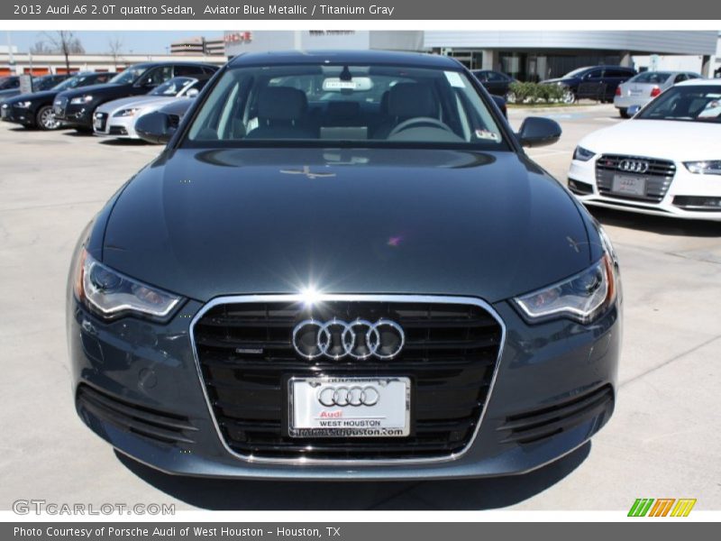 Aviator Blue Metallic / Titanium Gray 2013 Audi A6 2.0T quattro Sedan