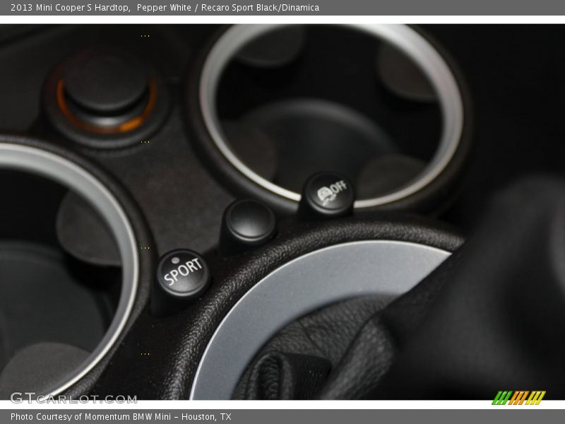 Pepper White / Recaro Sport Black/Dinamica 2013 Mini Cooper S Hardtop