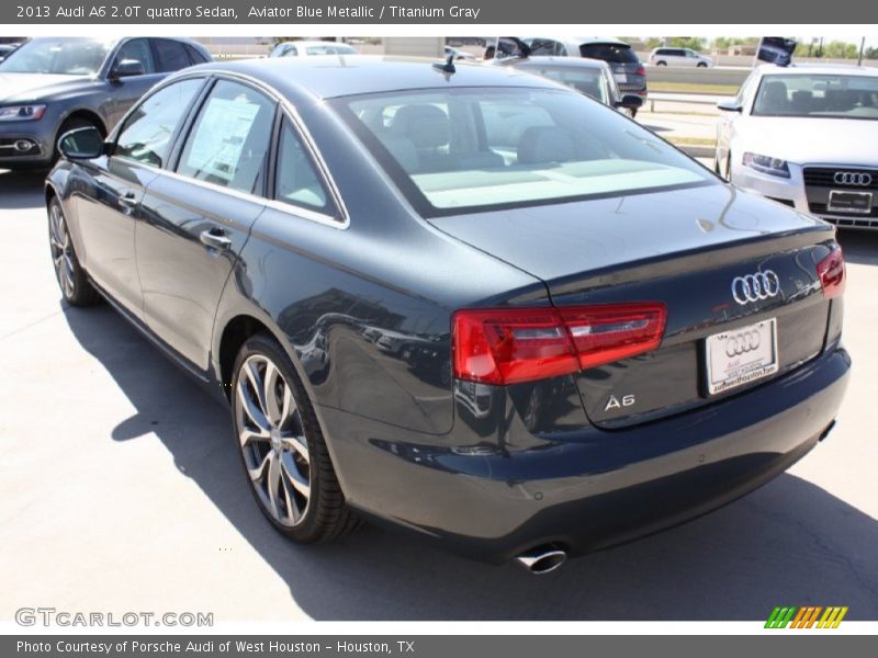 Aviator Blue Metallic / Titanium Gray 2013 Audi A6 2.0T quattro Sedan