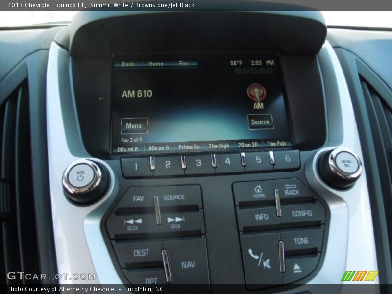 Controls of 2013 Equinox LT