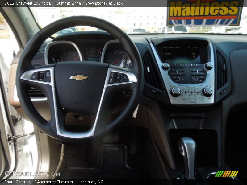 Summit White / Brownstone/Jet Black 2013 Chevrolet Equinox LT