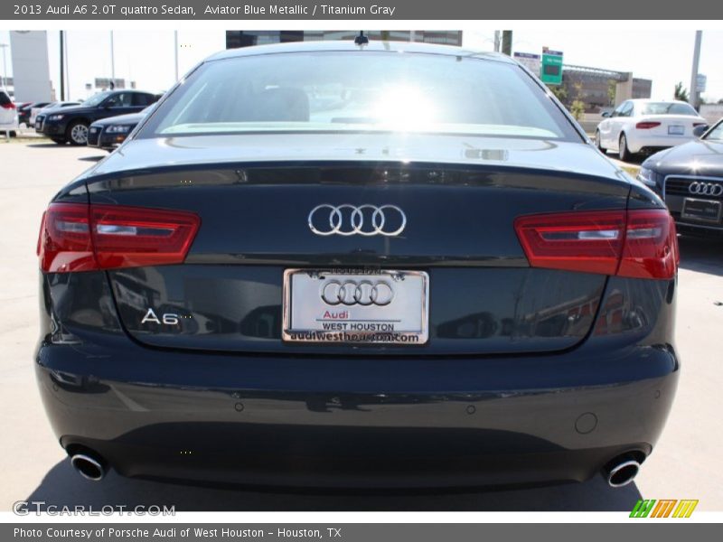 Aviator Blue Metallic / Titanium Gray 2013 Audi A6 2.0T quattro Sedan