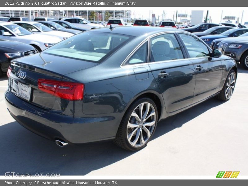 Aviator Blue Metallic / Titanium Gray 2013 Audi A6 2.0T quattro Sedan