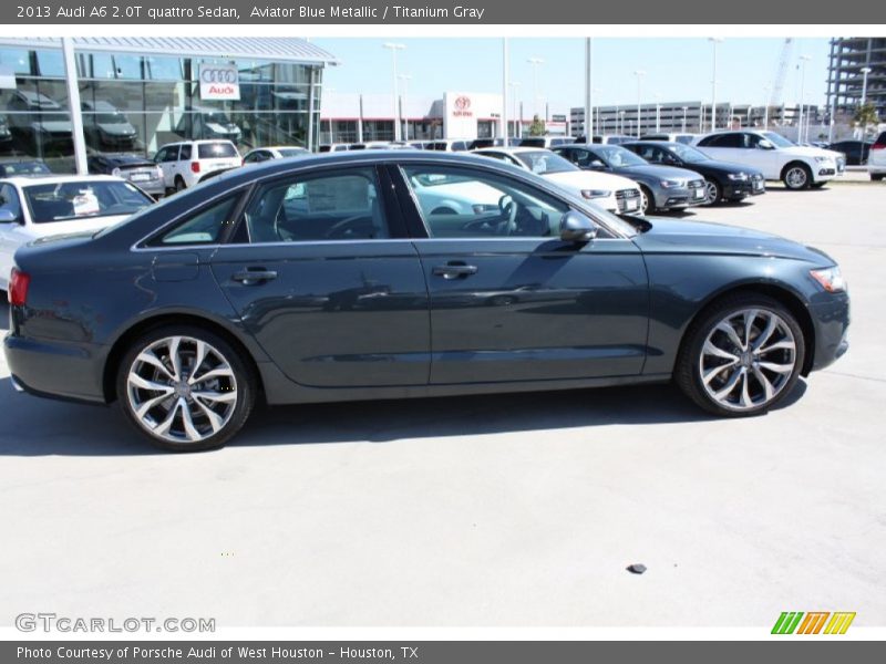 Aviator Blue Metallic / Titanium Gray 2013 Audi A6 2.0T quattro Sedan