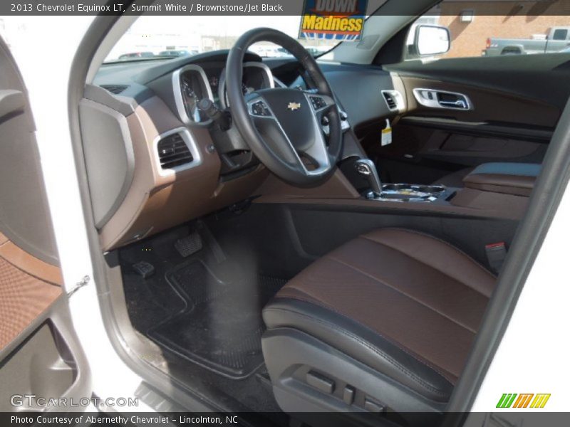 Summit White / Brownstone/Jet Black 2013 Chevrolet Equinox LT