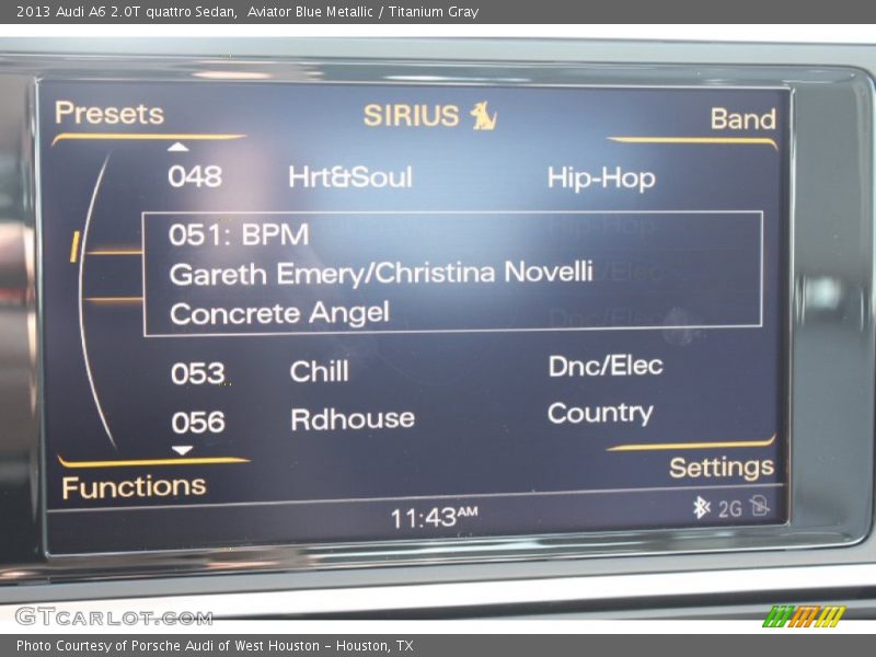 Aviator Blue Metallic / Titanium Gray 2013 Audi A6 2.0T quattro Sedan