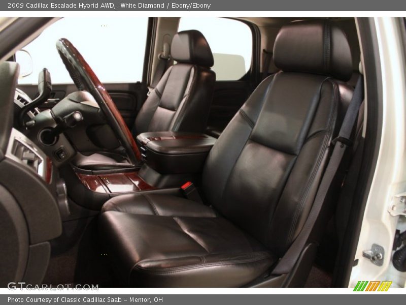 White Diamond / Ebony/Ebony 2009 Cadillac Escalade Hybrid AWD