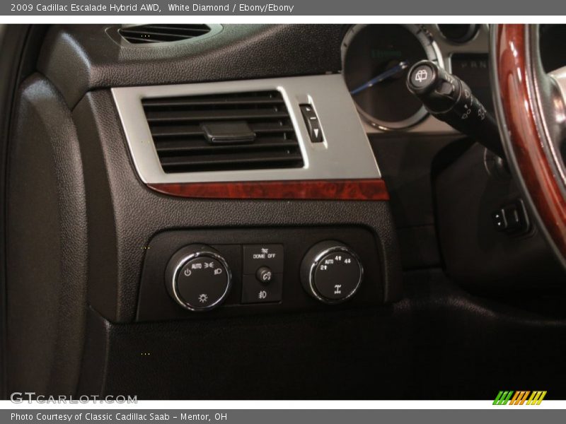 White Diamond / Ebony/Ebony 2009 Cadillac Escalade Hybrid AWD