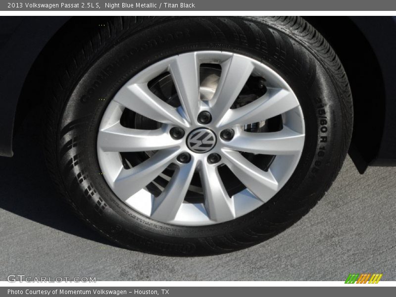 Night Blue Metallic / Titan Black 2013 Volkswagen Passat 2.5L S