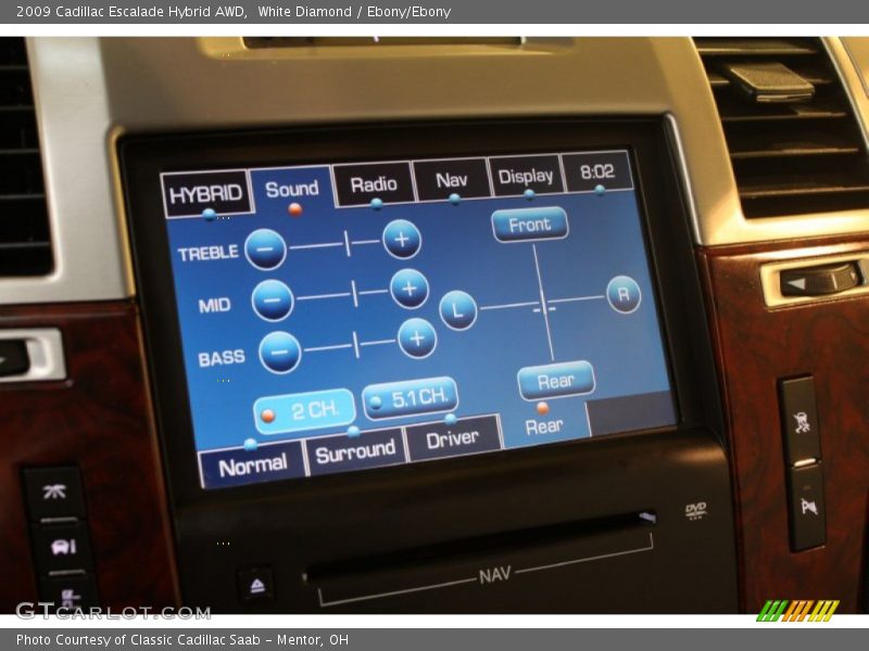 White Diamond / Ebony/Ebony 2009 Cadillac Escalade Hybrid AWD