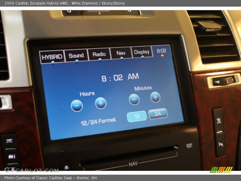 White Diamond / Ebony/Ebony 2009 Cadillac Escalade Hybrid AWD